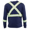 Picture of 74K06C1 Long Sleeve T-Shirt - 6.95oz PyroSafe Knit, w 3M Scotchlite®