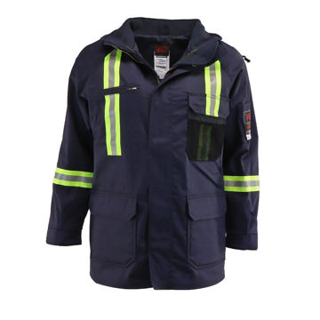 Picture of 1315ASR - Jacket-3 in 1 ¾ Length - 8.5oz UltraSoft AllOut, Summer Lined w Detachable Hood & WCB Trim