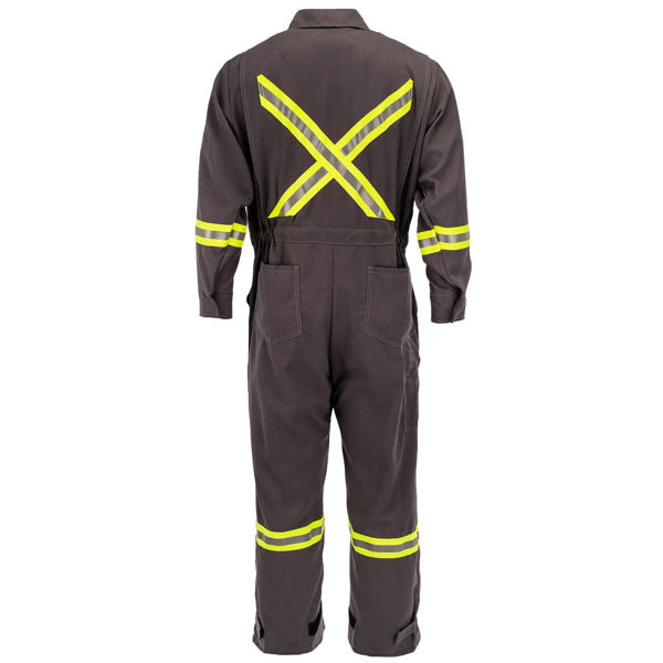 Picture of 7410R-7 - Coverall - 7 oz Tecasafe™ plus, Unlined with WCB Scotchlite
