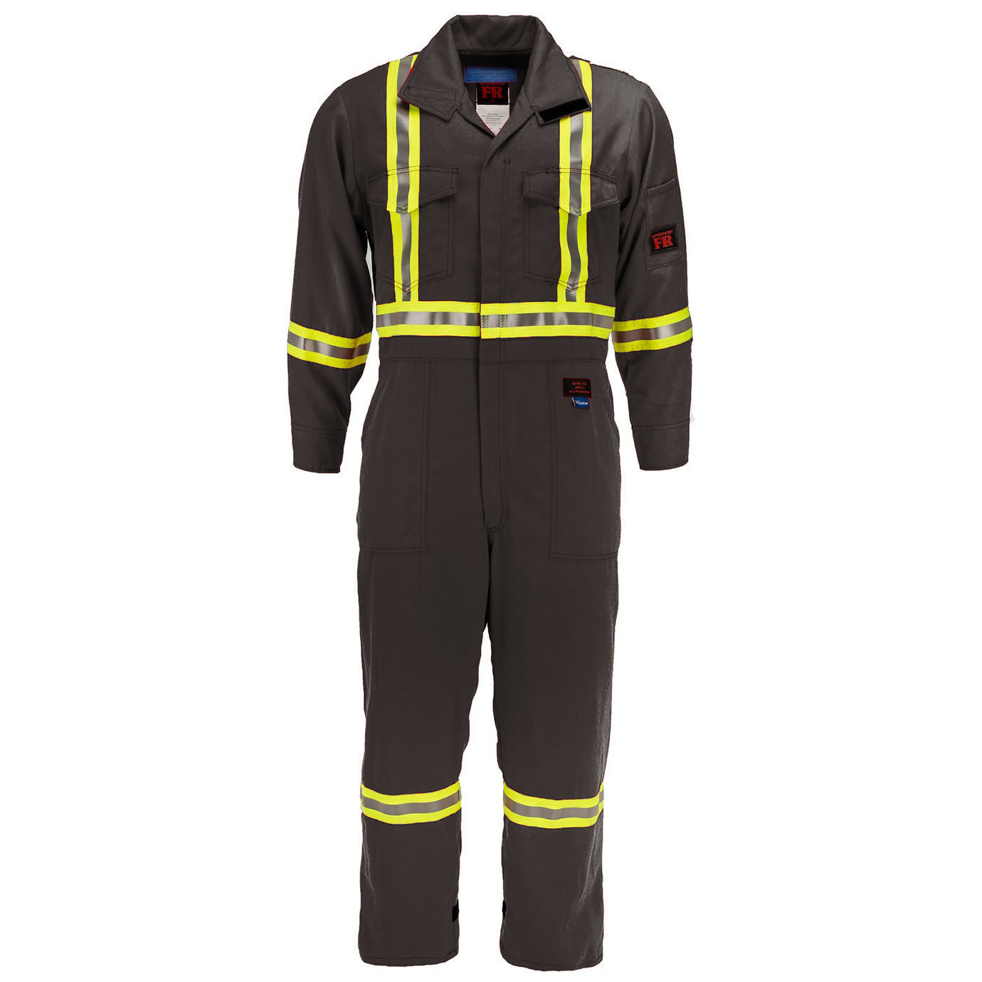 ActionWear. 7410C1-7 Deluxe Coverall - 7 oz Tecasafe™ plus, Unlined w ...
