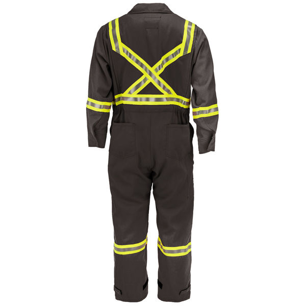 Picture of 7410C1-7 Deluxe Coverall - 7 oz Tecasafe™ plus, Unlined w 3M Scotchlite®