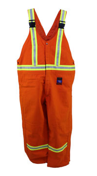 Picture of 8370V - Bib Pant - 6 oz Coated Nomex® IIIA, Nomex Lined with Scotchlite