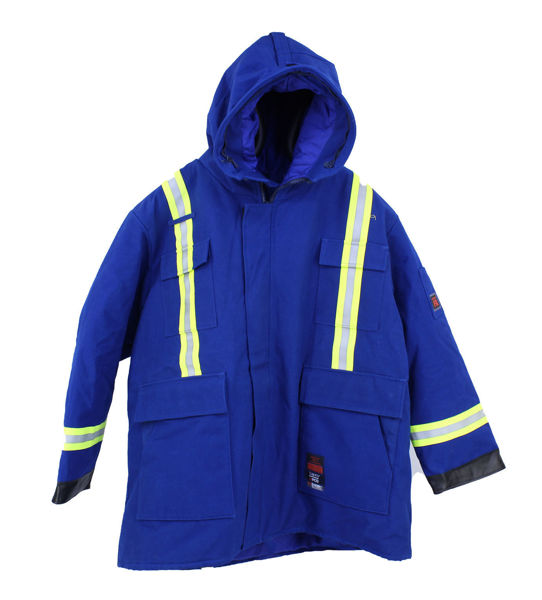 Picture of 83APM - Parka - Arctic - 6 oz Coated Nomex® IIIA, Quilt Lined with Hood & WCB Scotchlite