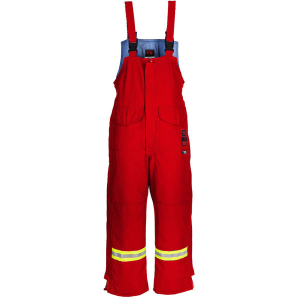 Picture of 8330MWR - Bib Pant - 6 oz Nomex® IIIA, Quilt Lined with Nylon Wind Barrier & Trim