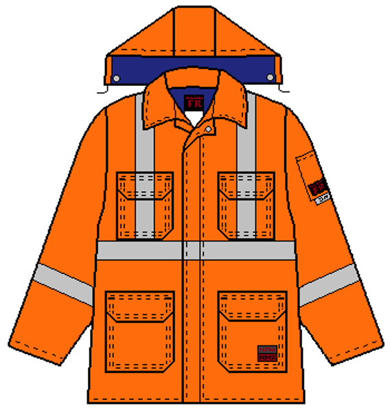 Picture of 8329VMC2 - Parka - 6 oz Coated Nomex® IIIA, Quilt Lined with Detachable Hood & CSA Trim