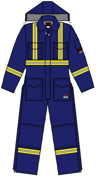 Picture of 1355CGMC1 - Worksuit - 9 oz UltraSoft®, Quilt Lined with Detachable Hood & CSA Trim