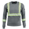 Picture of 74K06C1 Long Sleeve T-Shirt - 6.95oz PyroSafe Knit, with CSA Reflective Trim