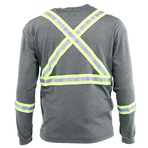 Picture of 74K06C1 Long Sleeve T-Shirt - 6.95oz PyroSafe Knit, w 3M Scotchlite®