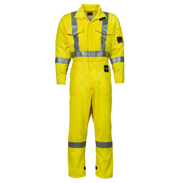 Picture of 6310C3-6 Deluxe Coverall - 6.5 oz Westex DH, Unlined w Reflective Trim