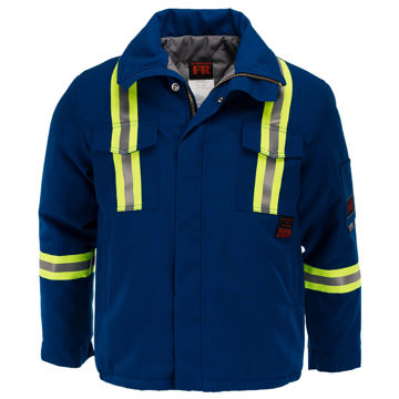 Picture of 8343MFWR Mid Length Jacket - 6 oz Nomex® IIIA, Quilt Lined w FR Wind Barrier & 3M Scotchlite®