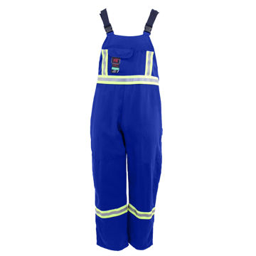 Picture of 6333C1-6 Bib Pant - 6.5 oz Westex DH, Unlined with CSA Reflective Trim